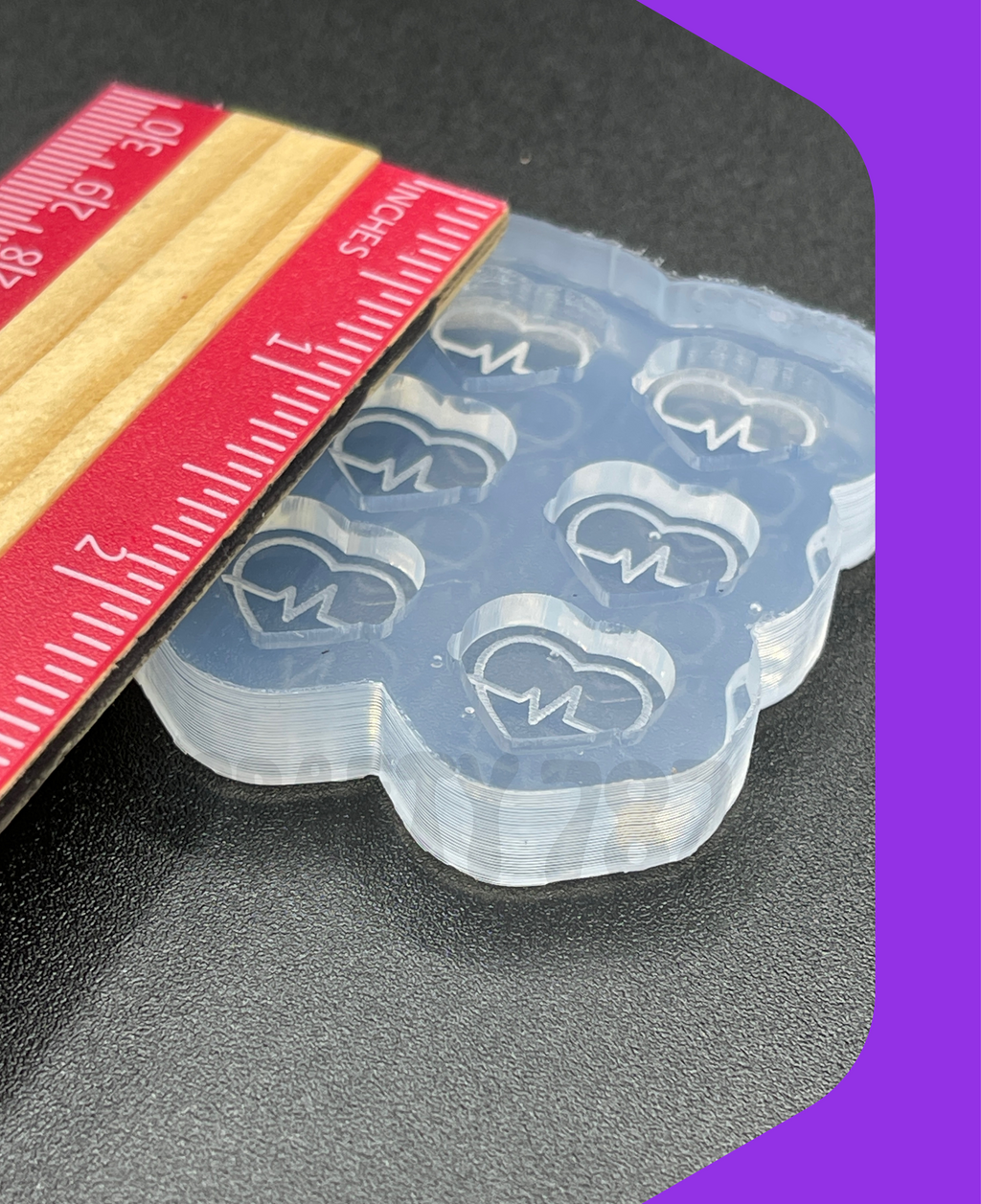 Heart Pulse, Nurse Health Resin Silicone Mold