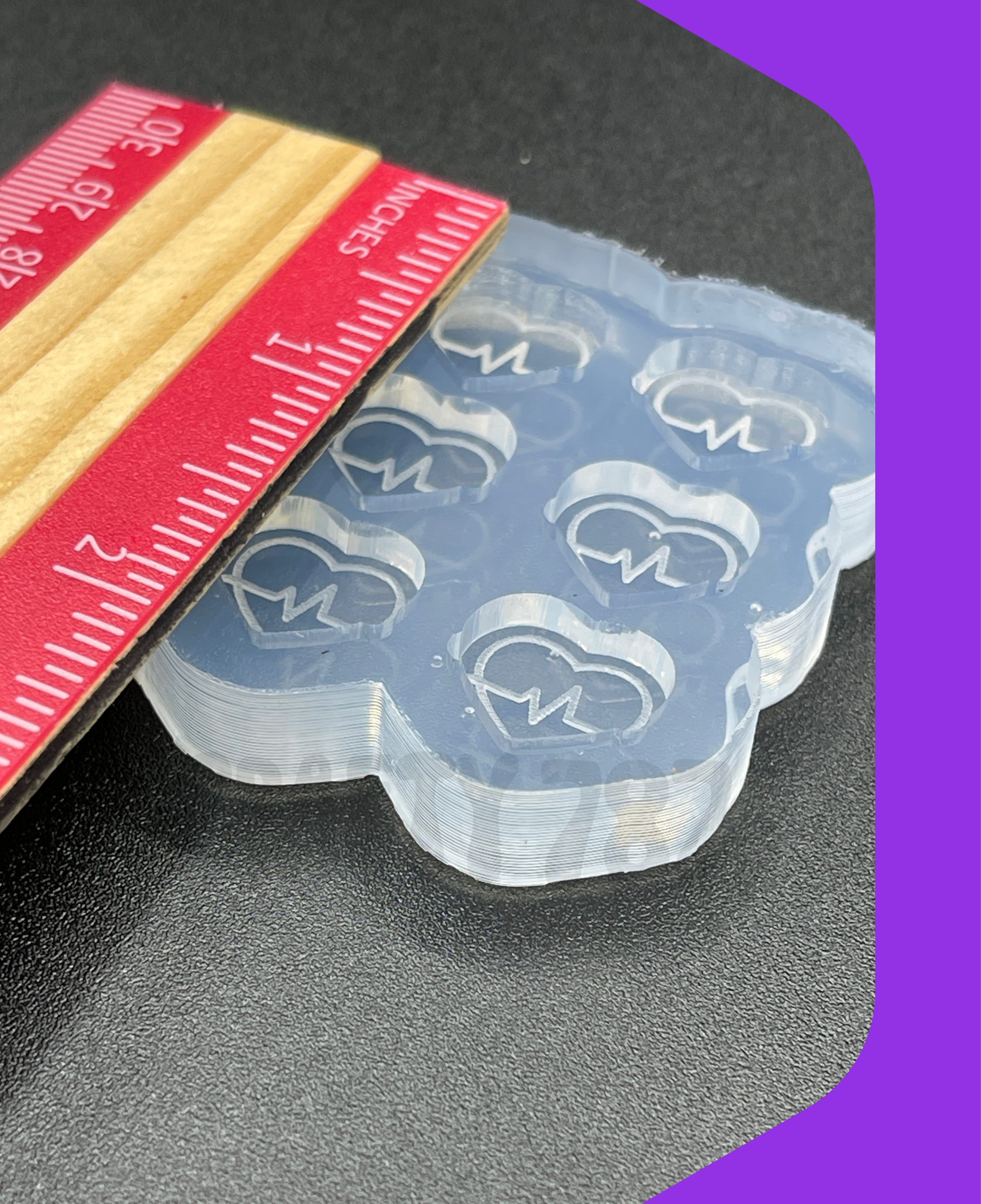 Heart Pulse, Nurse Health Resin Silicone Mold