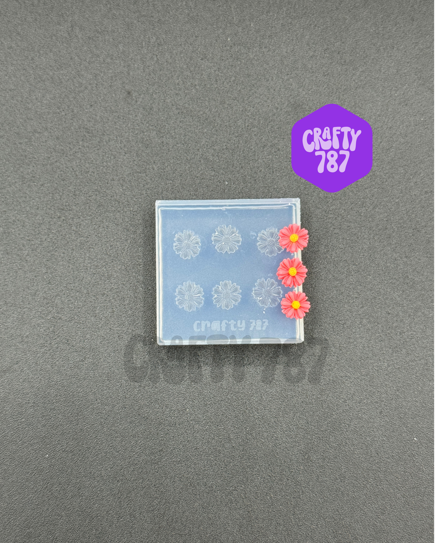 Flower 2D Margaritas 10mm Studs Earring Silicone Mold