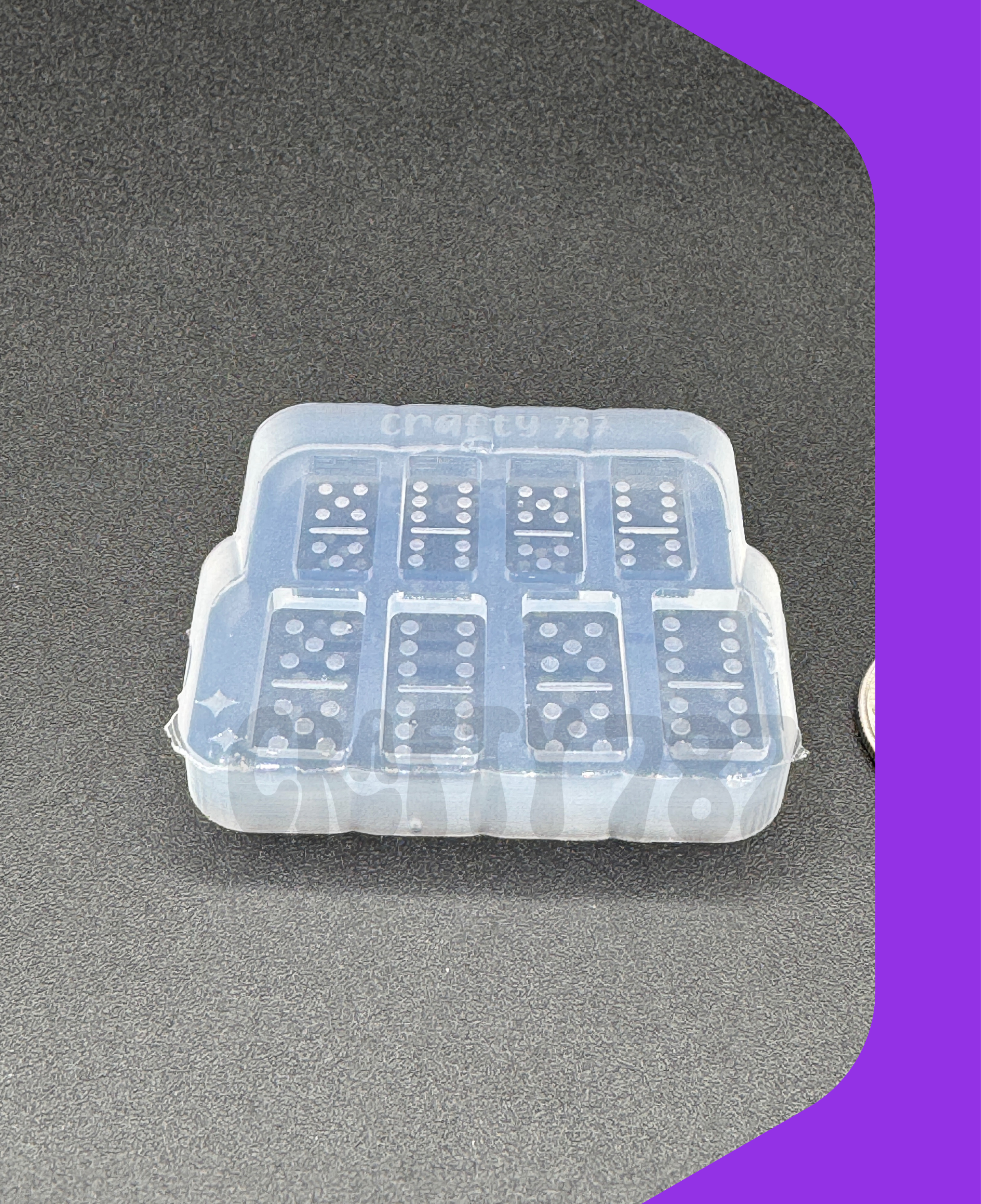 Domino Doble 6-5 Mini Bundle Stud Earring Silicone Mold DTMF inspired (C14)