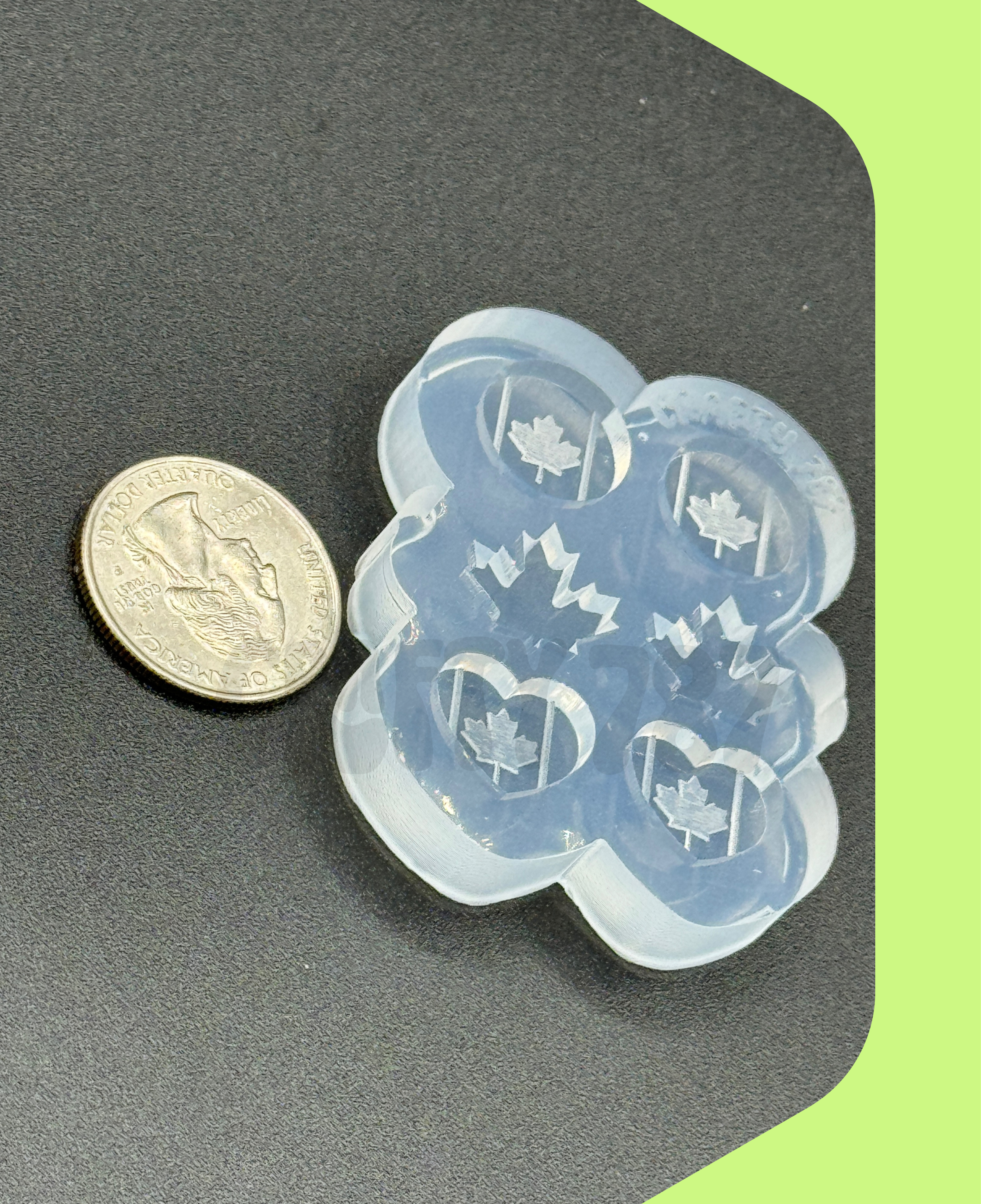 Canada Variety Studs Earring Silicone Mold (A15)