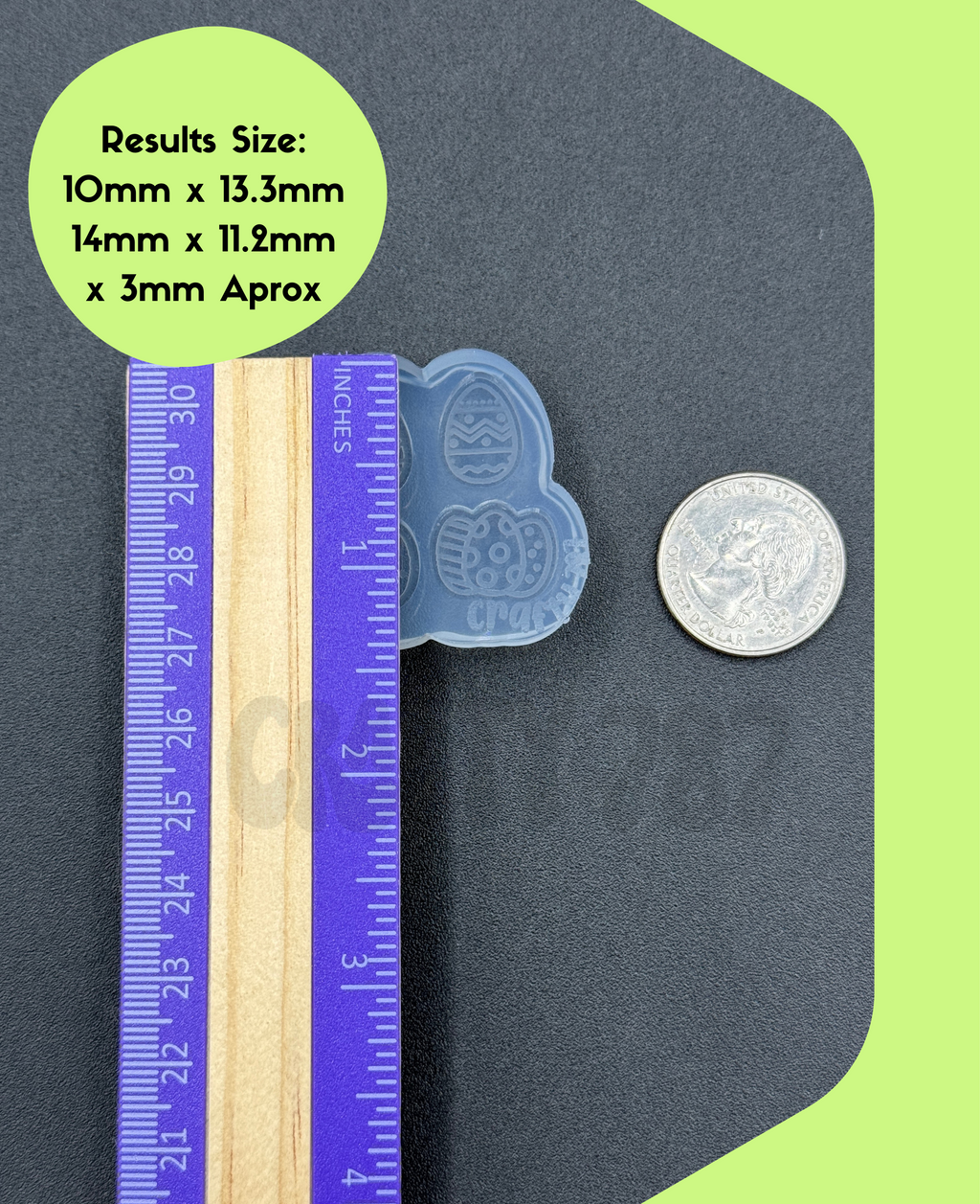 Easter Egg Variety Stud Earring Silicone Mold (A15)