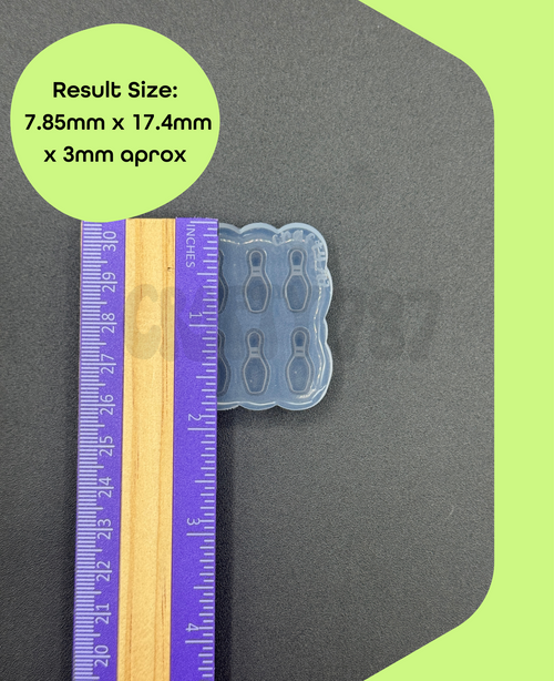 Bowling Pins Bits Silicone Mold (D15)