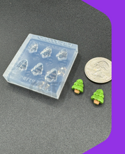 Load image into Gallery viewer, Christmas Tree 2D Mold, Earring Silicone Mold (A15)
