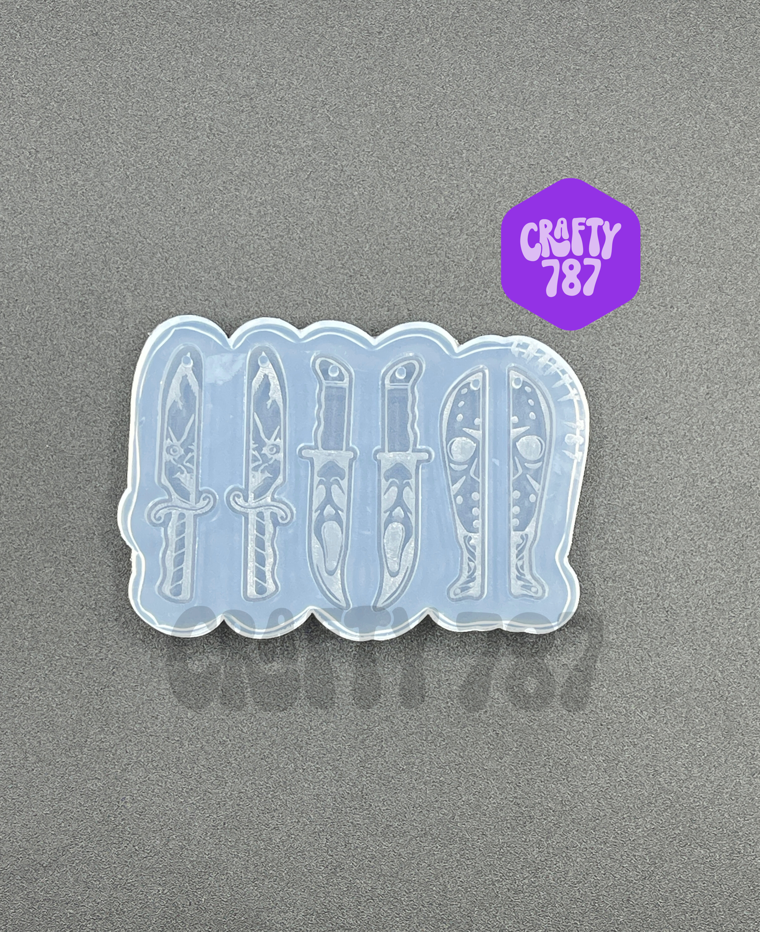 Spooky Knife Bundle Earring Silicone Mold, Resin Jewelry Mold (B15)