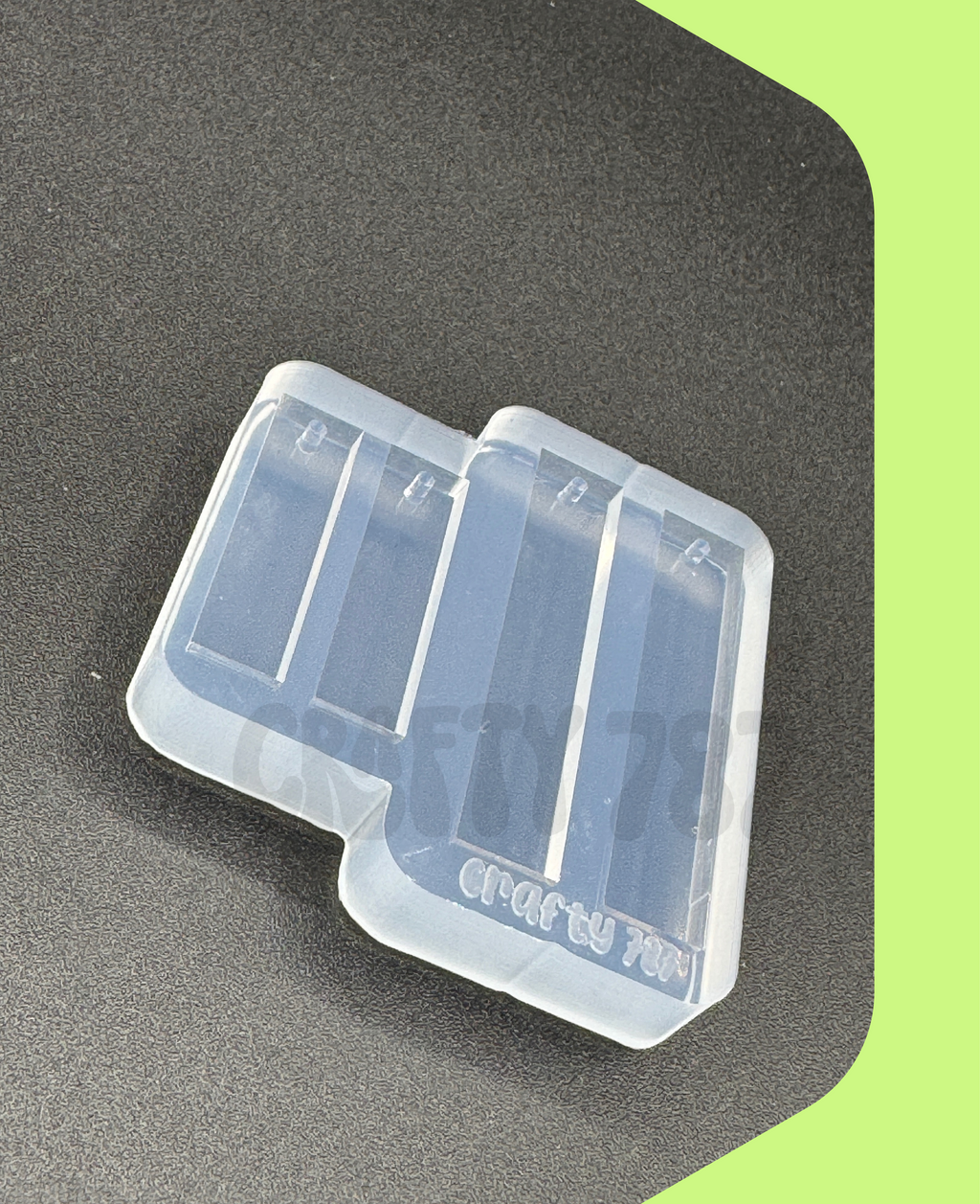 Slim Rectangular Dangle Earring Silicone Mold (d14)