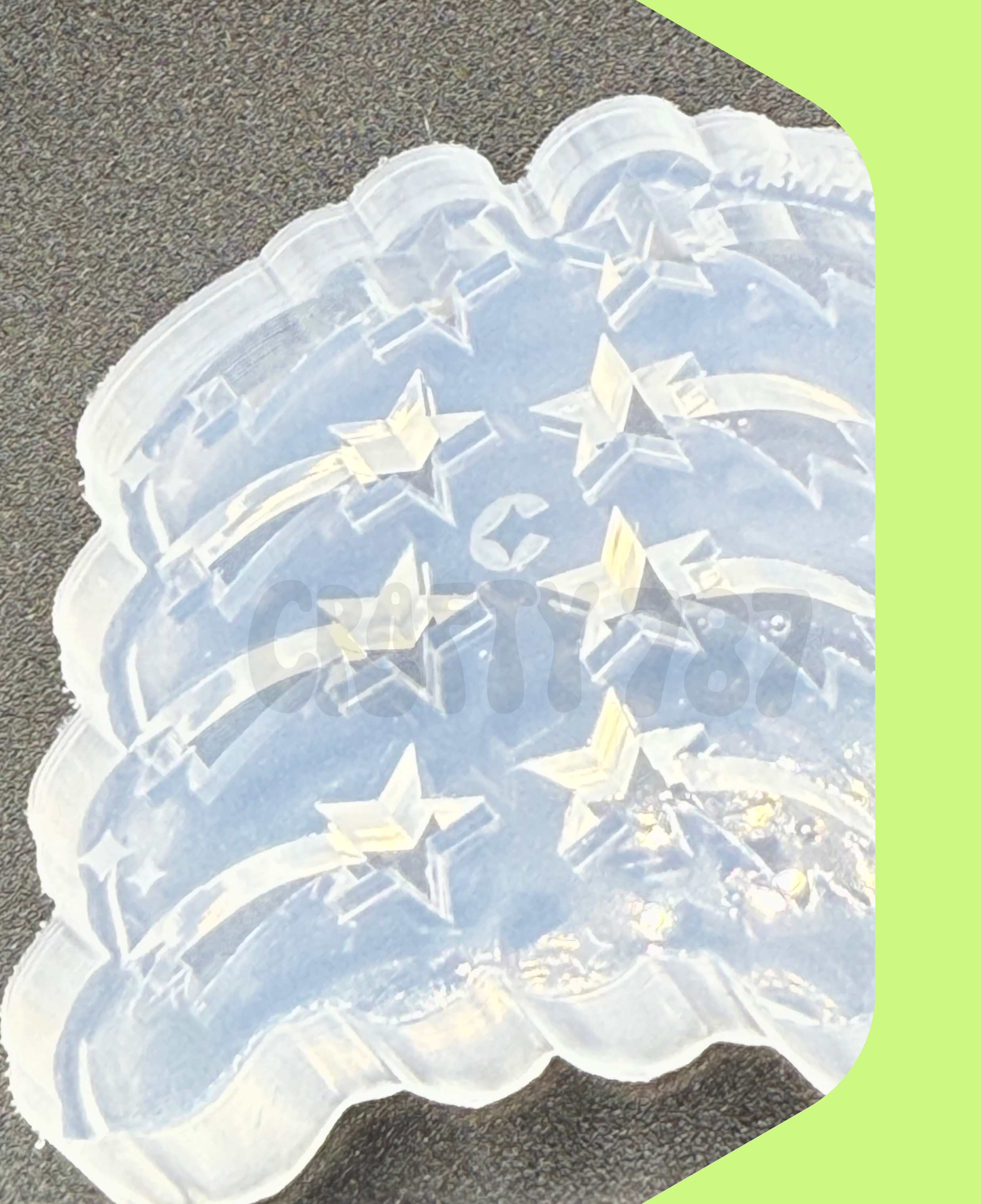 Shooting Star Stud Earring Silicone Mold(B13)