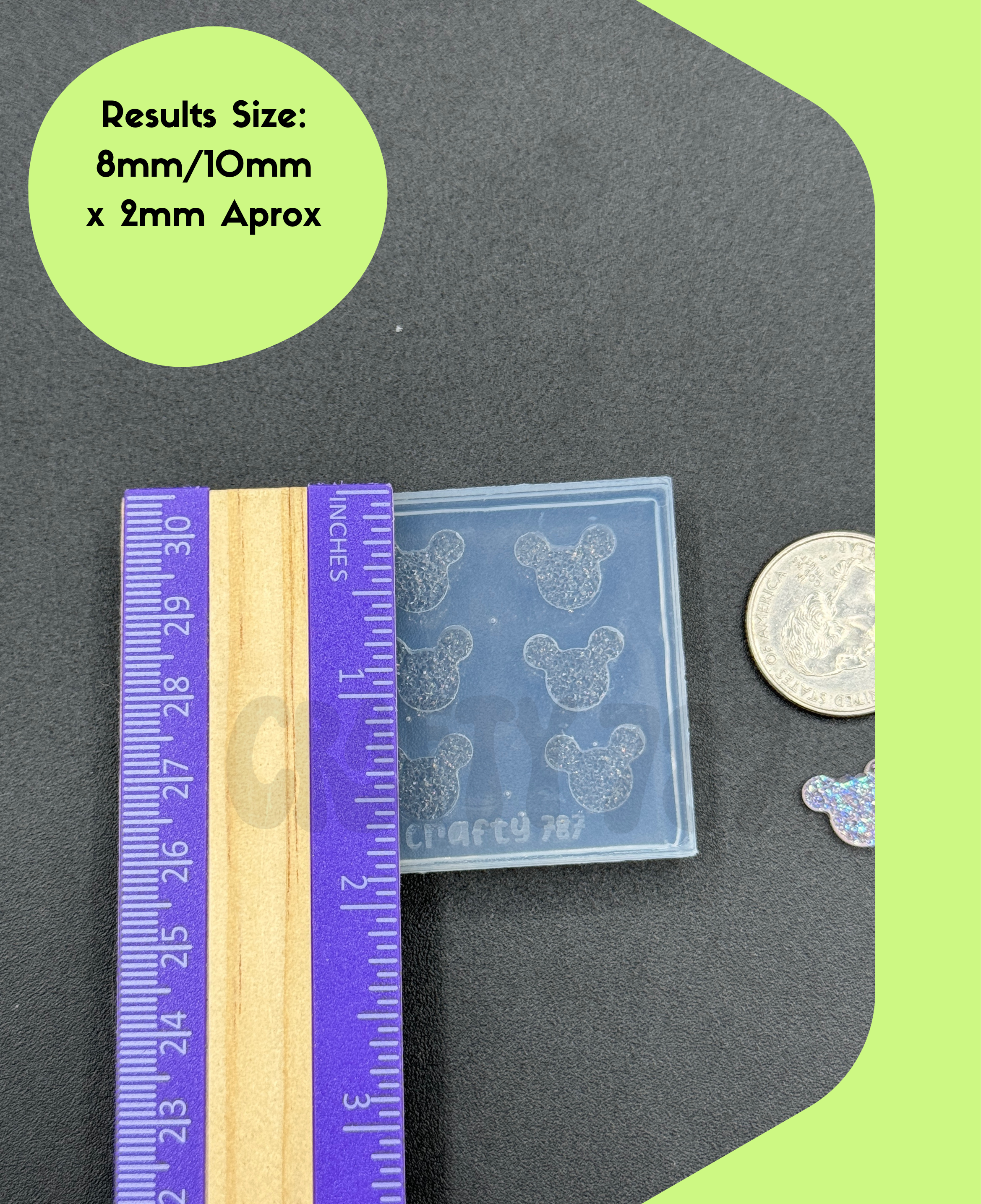 Mouse Druzy Stud Earring Mold