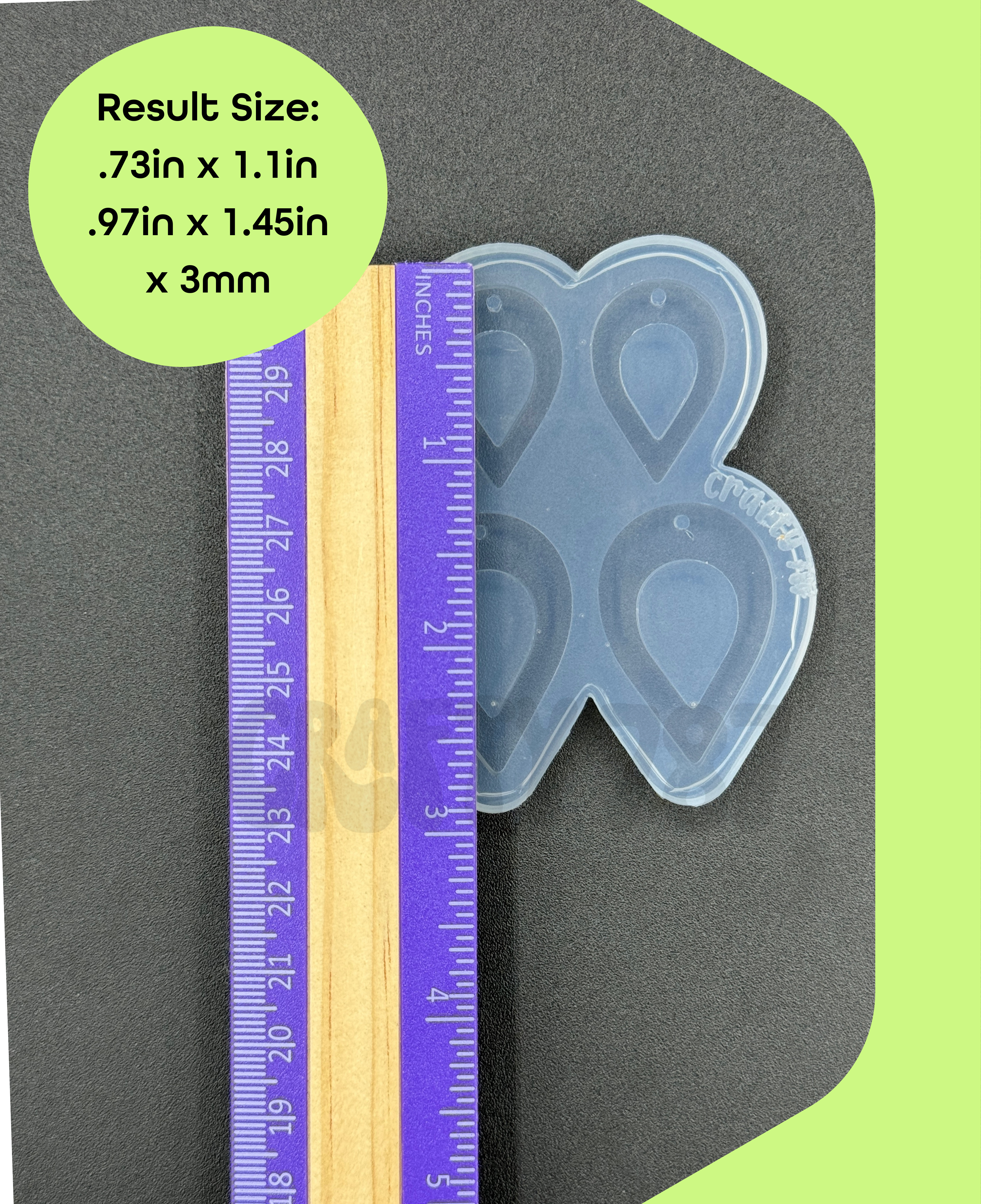 Teardrop Elegant Earring Silicone Mold(d14)