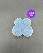 Load image into Gallery viewer, Peace Symbol Dangle Earring Silicone Mold (d13)
