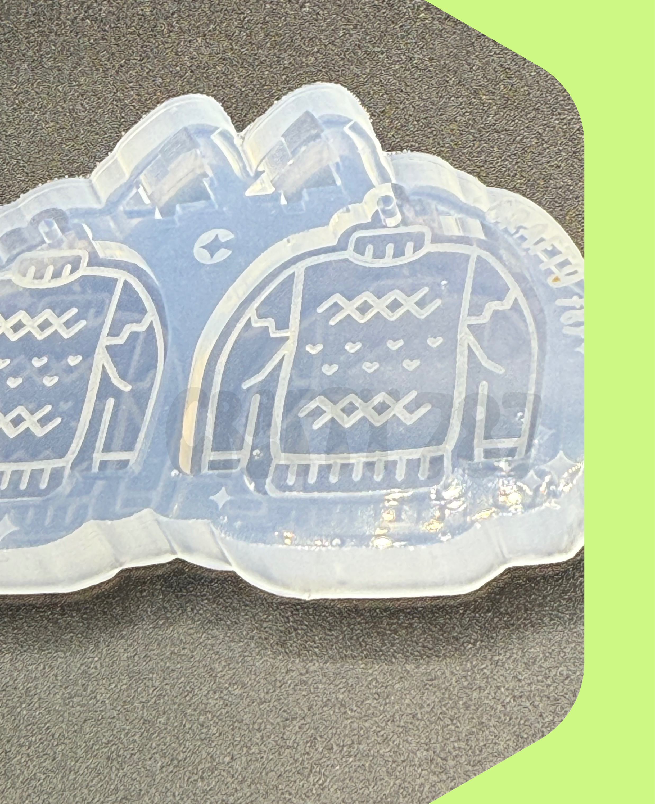 Christmas Sweater Dangle Earring Silicone Mold(c15)