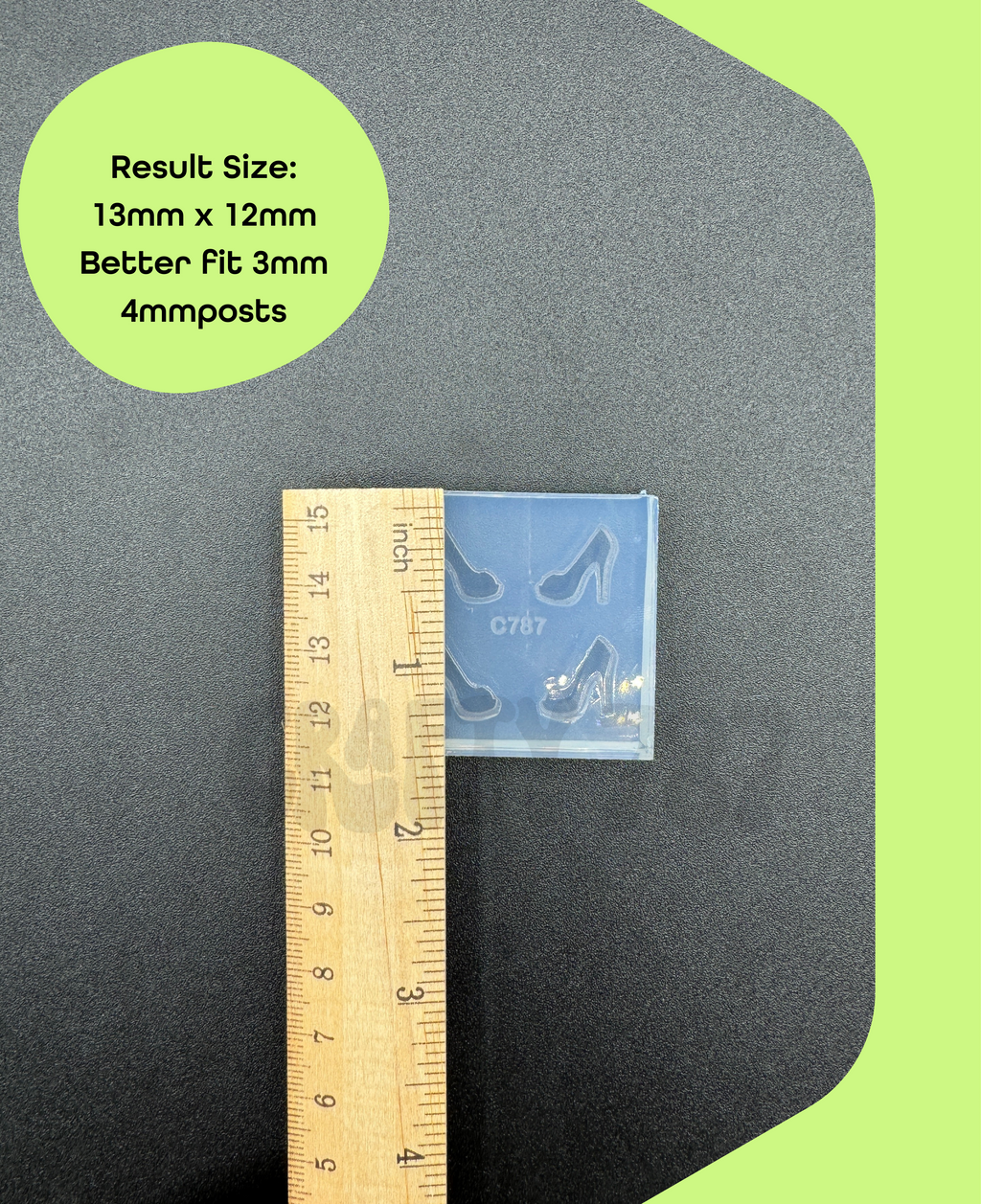 Heels Stud Earring Silicone Mold (A4)