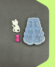 Load image into Gallery viewer, Cute Cat Dangle Earring Silicone Mold (C15)
