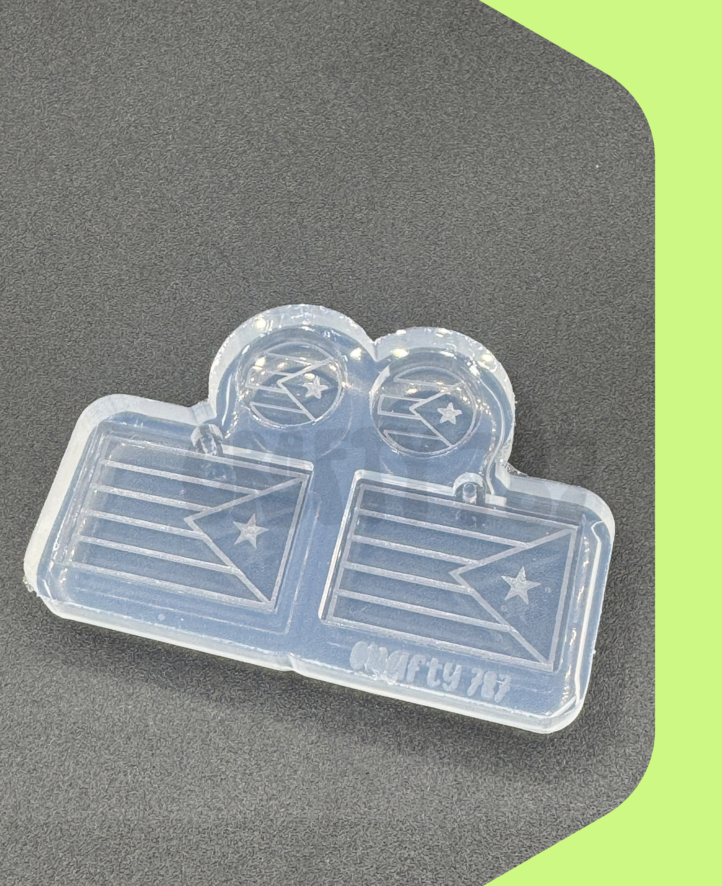 Puerto Rico Bandera Silicone Mold