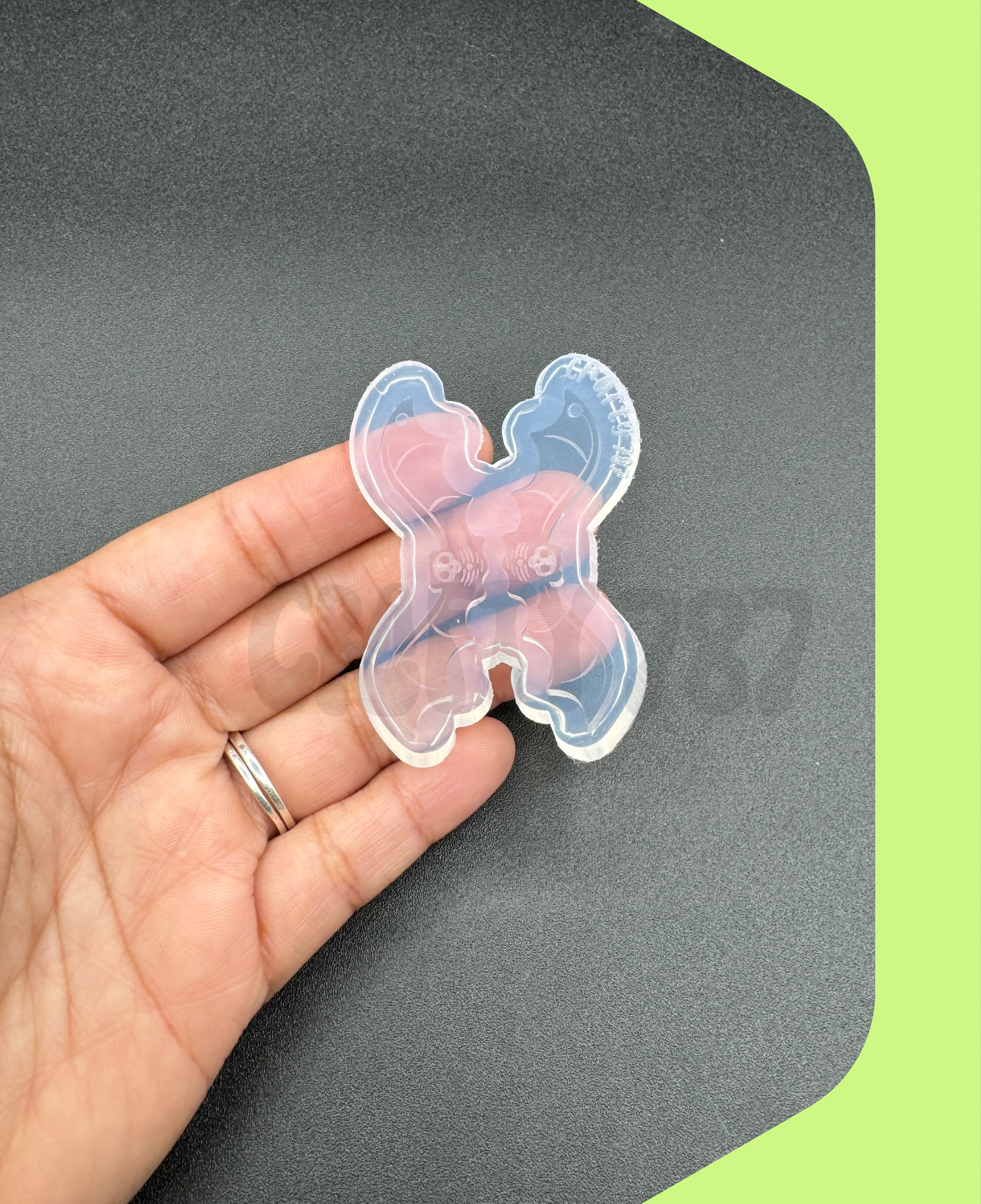 Cute Bat Skeleton Dangle Earring Silicone Mold