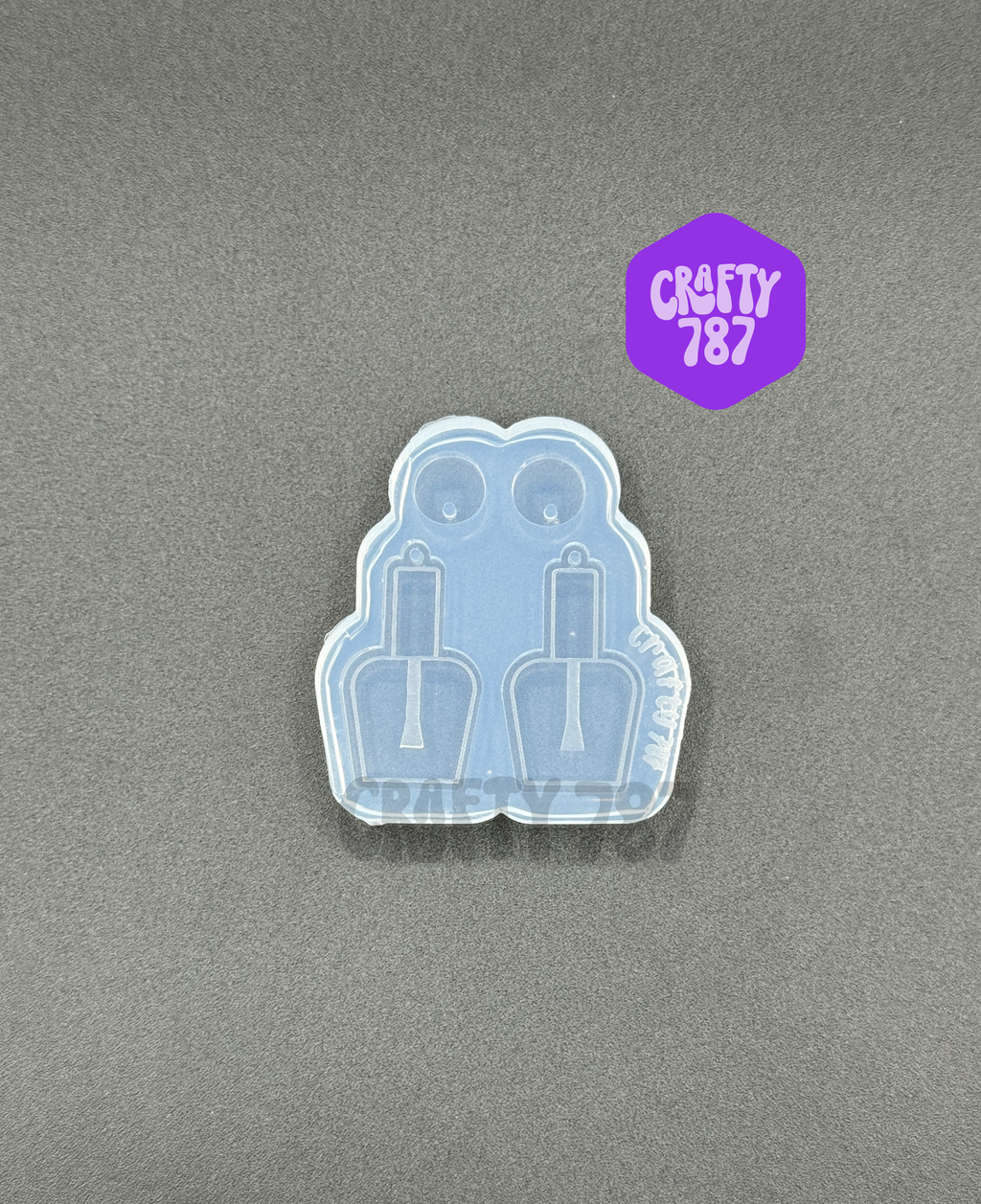 Nail Polish Dangle Earring Silicone Mold (d13)