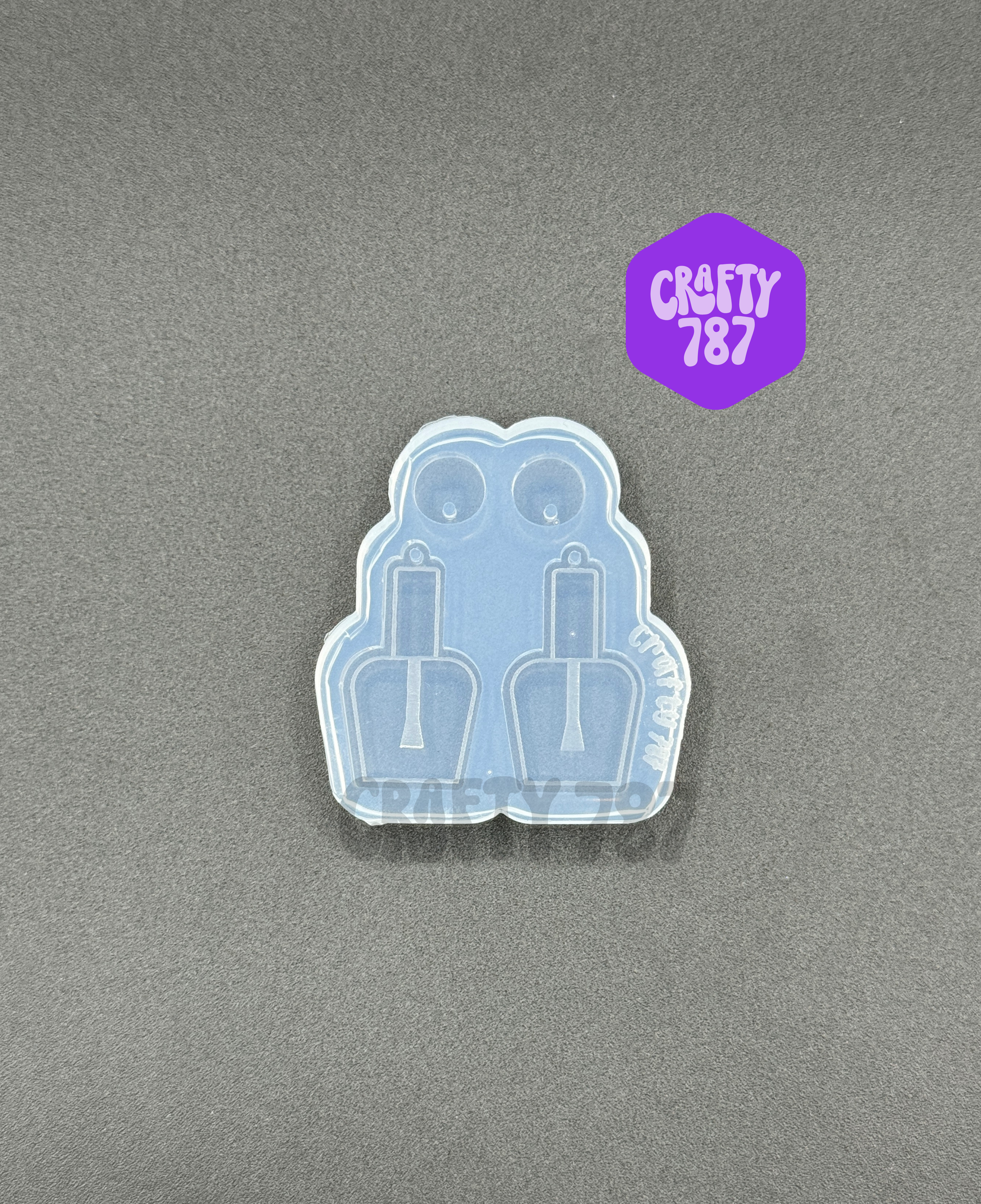 Nail Polish Dangle Earring Silicone Mold (d13)