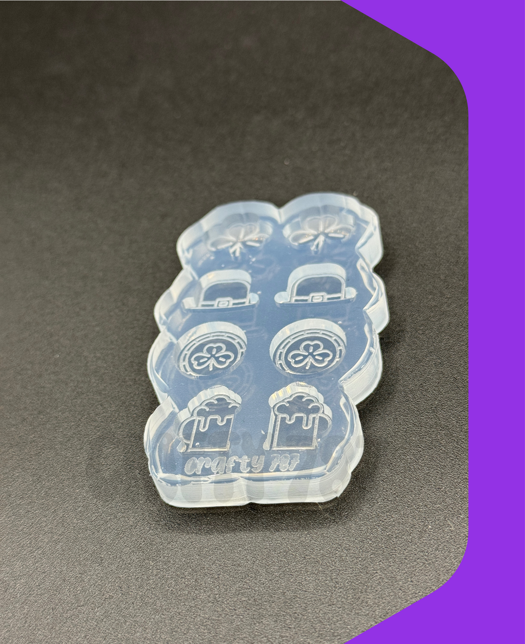 St Patricks Variety Studs Earring Silicone Mold