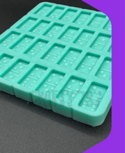 Load image into Gallery viewer, Domino Full Set Small Size 1.2in x .6in Silicone Mold HIGH QUALITY
