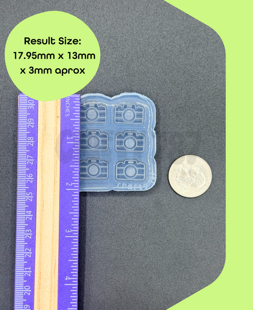 Camera Bits/Studs Earring Silicone Mold (B15)