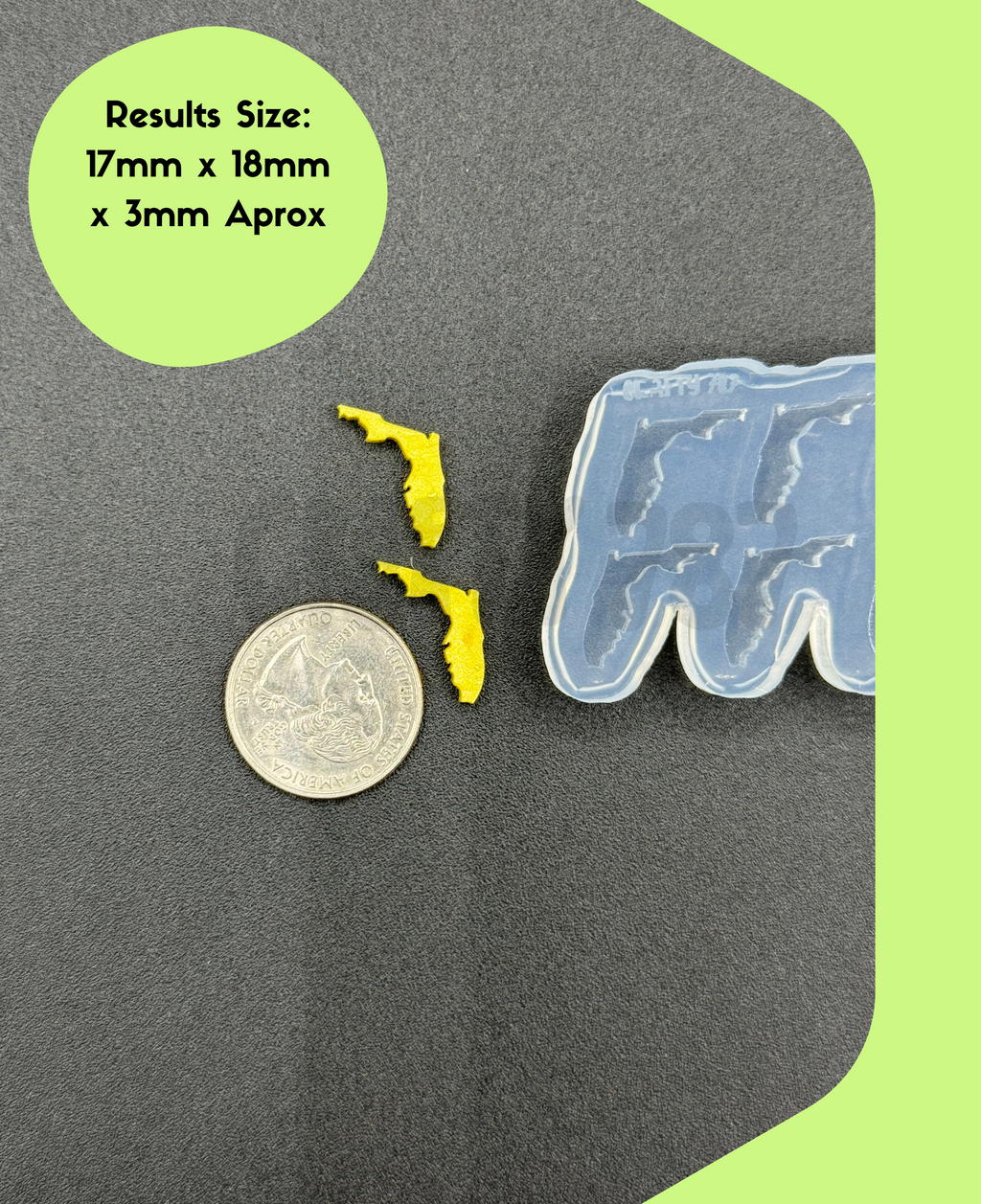 Florida Stud Earrings Silicone Mold
