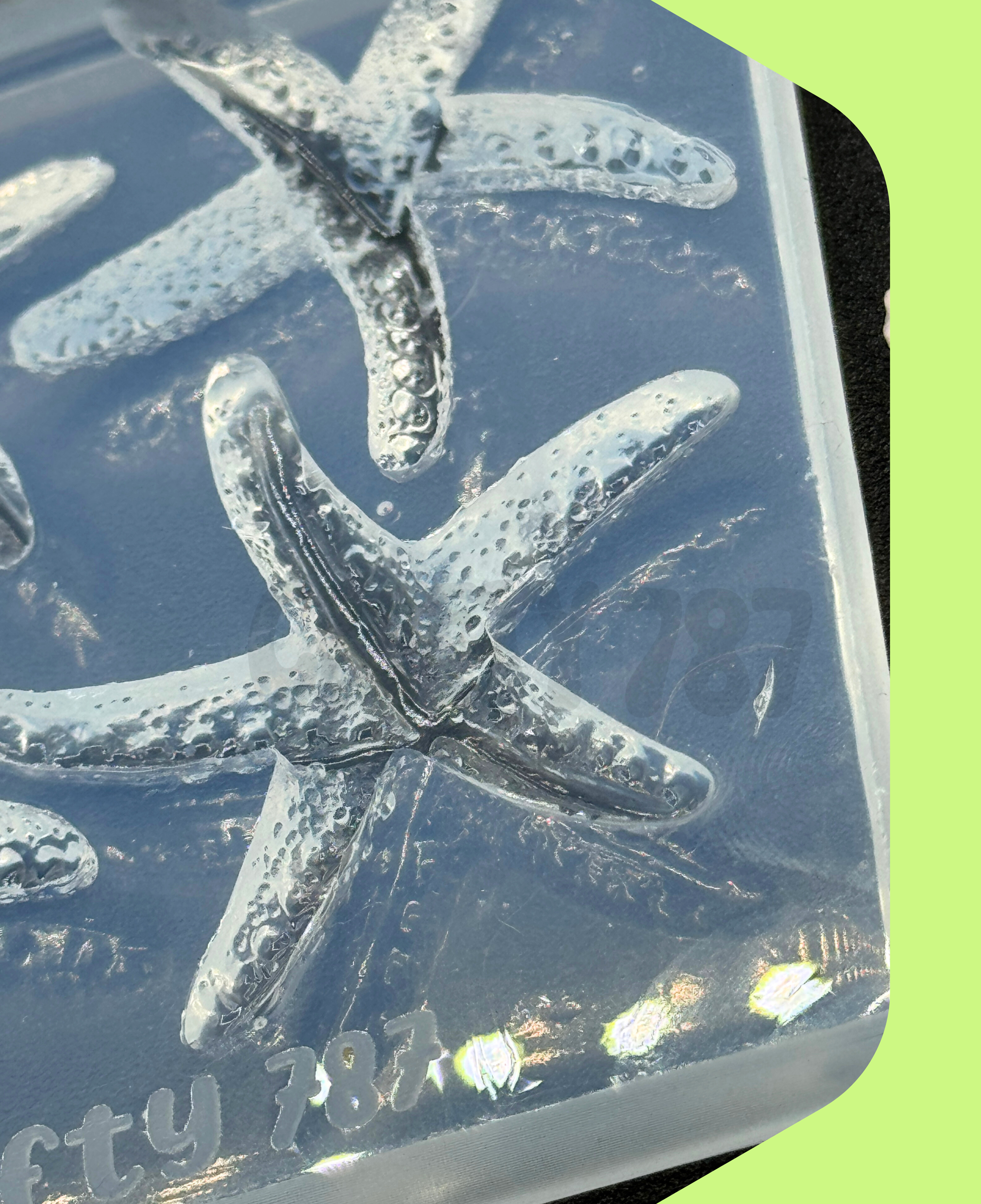 Starfish 2D Silicone Mold, Jewelry Silicone Mold Resin Mold (D15)