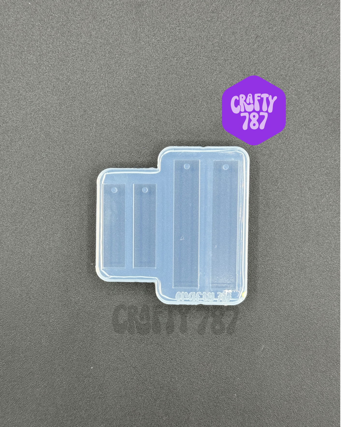 Slim Rectangular Dangle Earring Silicone Mold (d14)