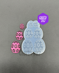 Egg Flower Dangle Earring Silicone Mold 2 version (D15)