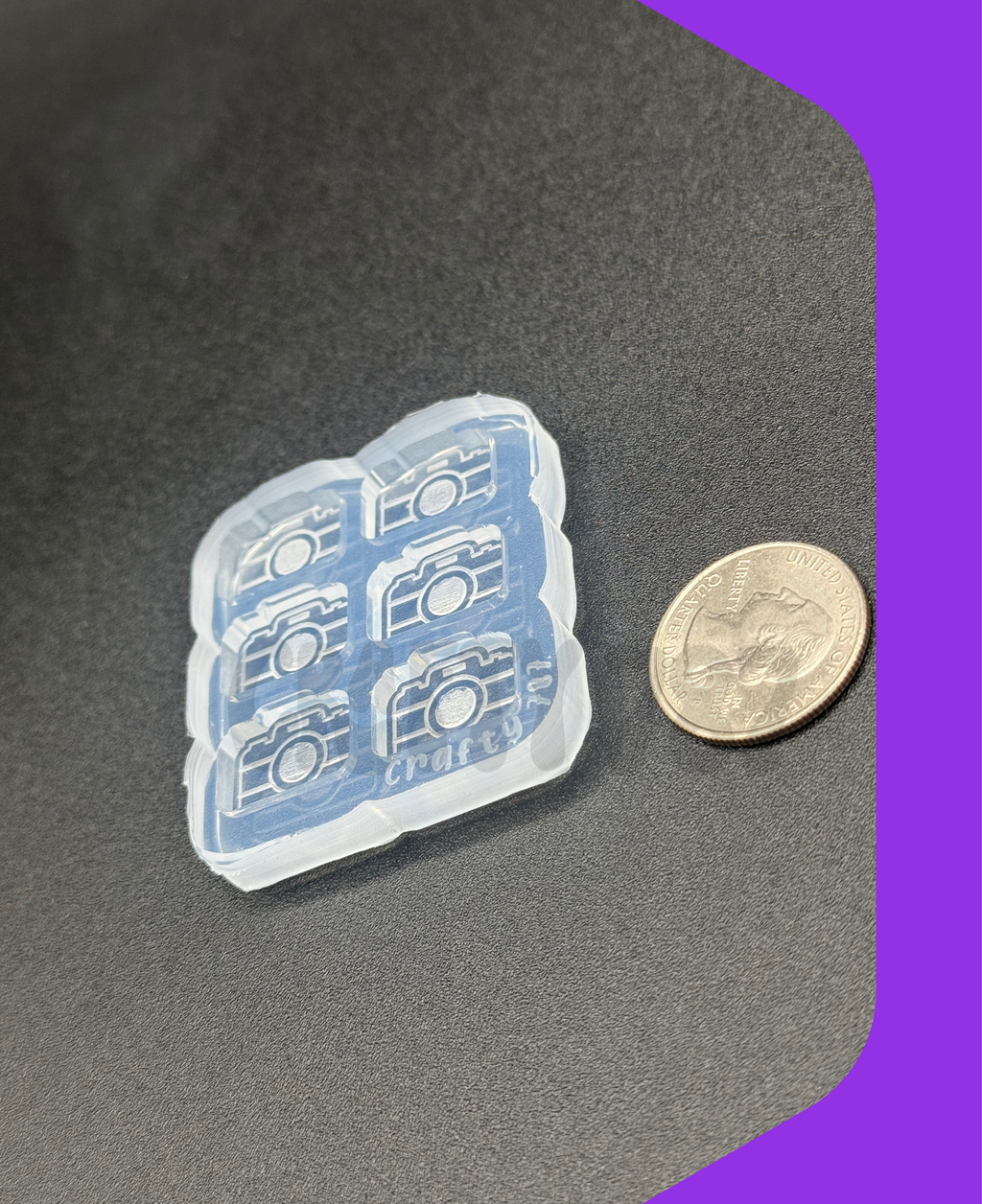 Camera Bits/Studs Earring Silicone Mold (B15)