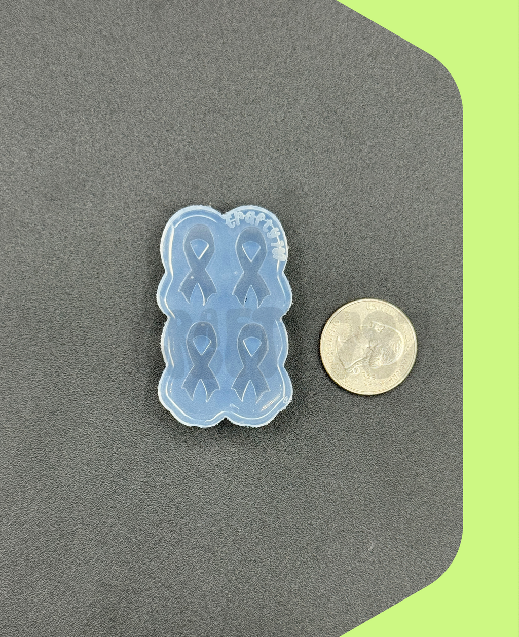 Awareness Ribbon Studs Earring Silicone Mold (D15)