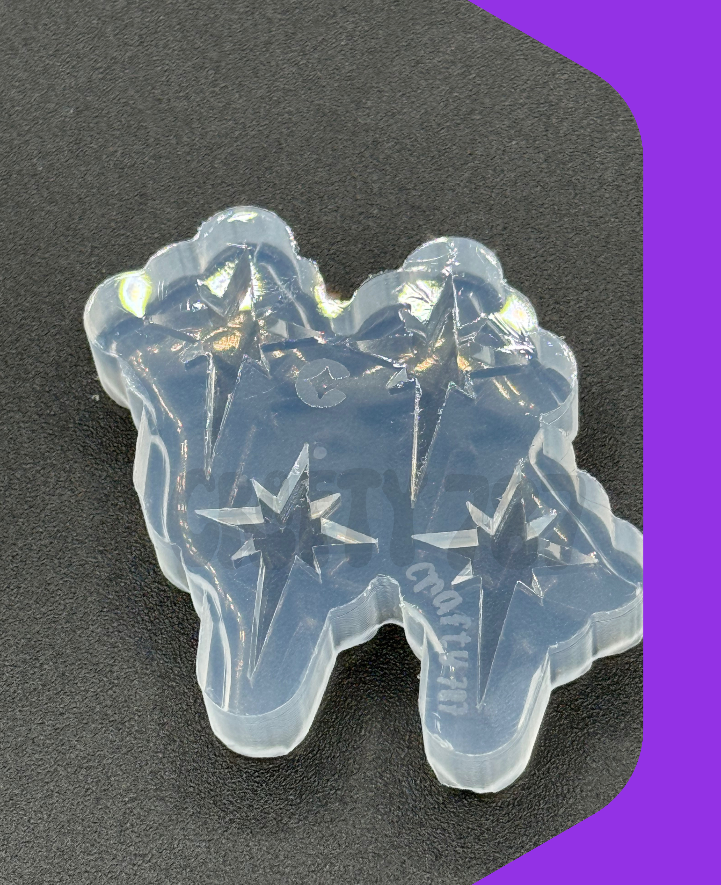 Christmas Star Stud Earring Silicone Mold(A13)