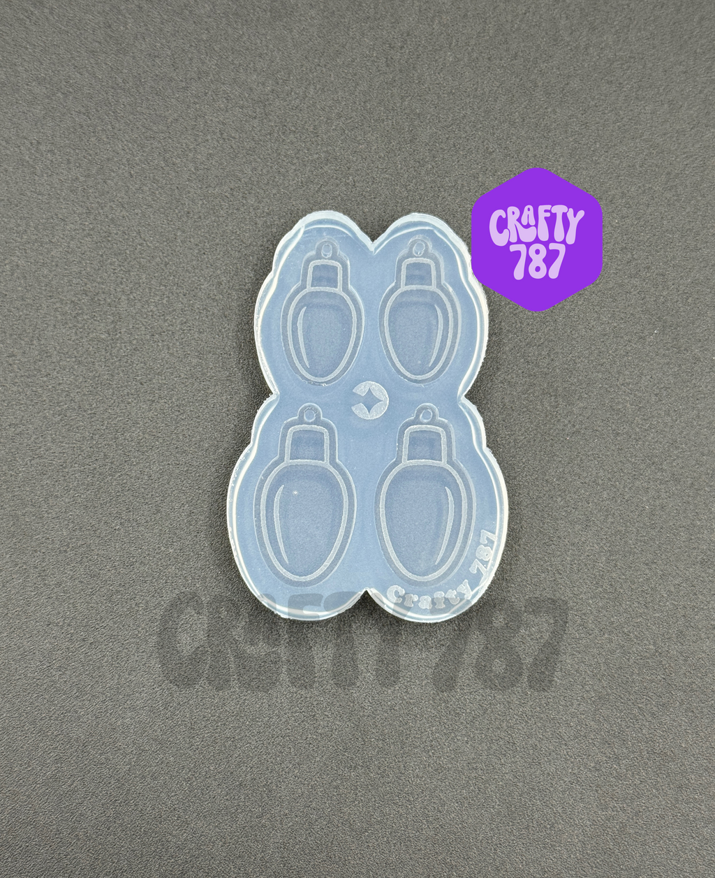 Mini Christmas Light Bulb Earring Silicone Mold (B15)