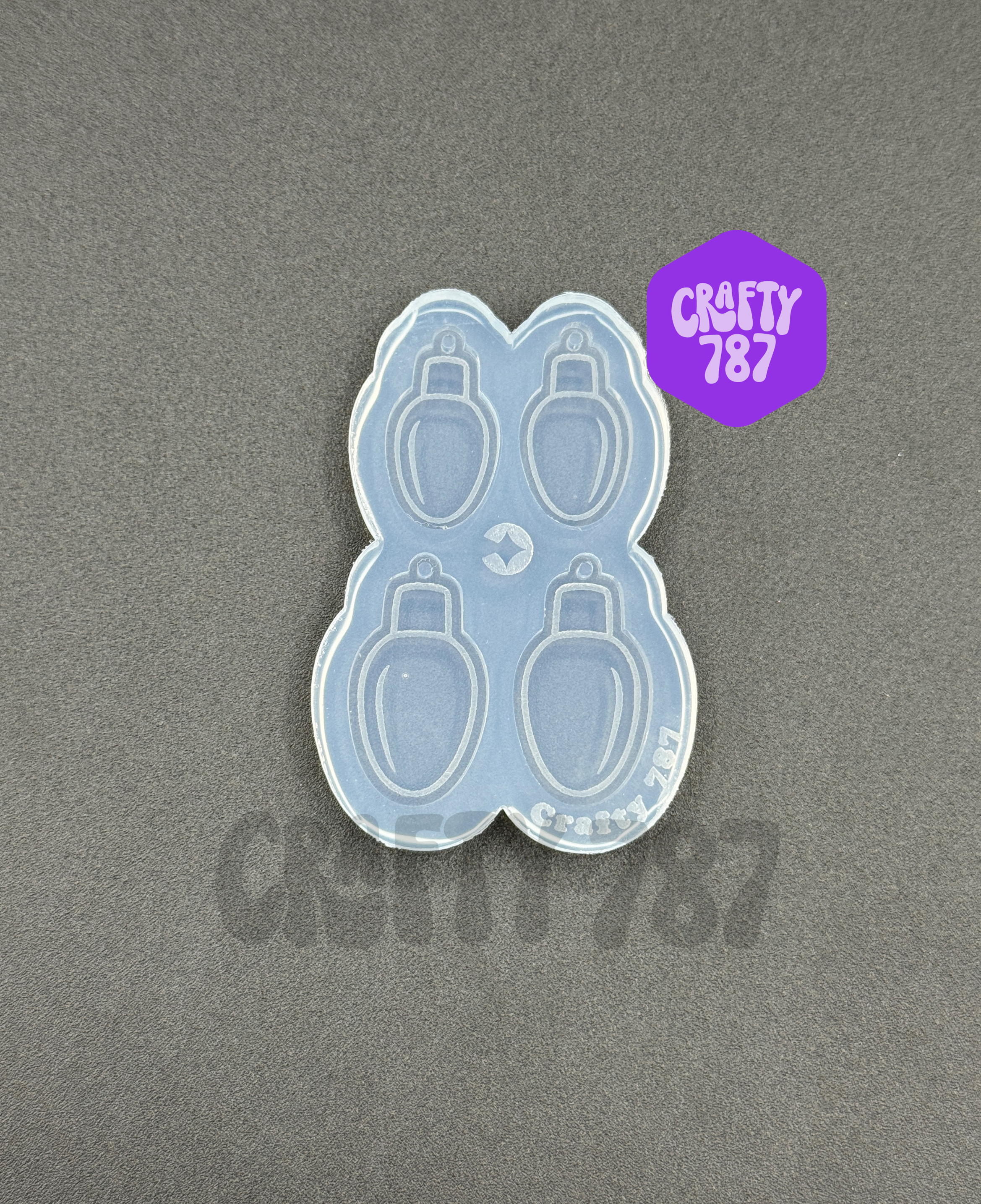 Mini Christmas Light Bulb Earring Silicone Mold (B15)