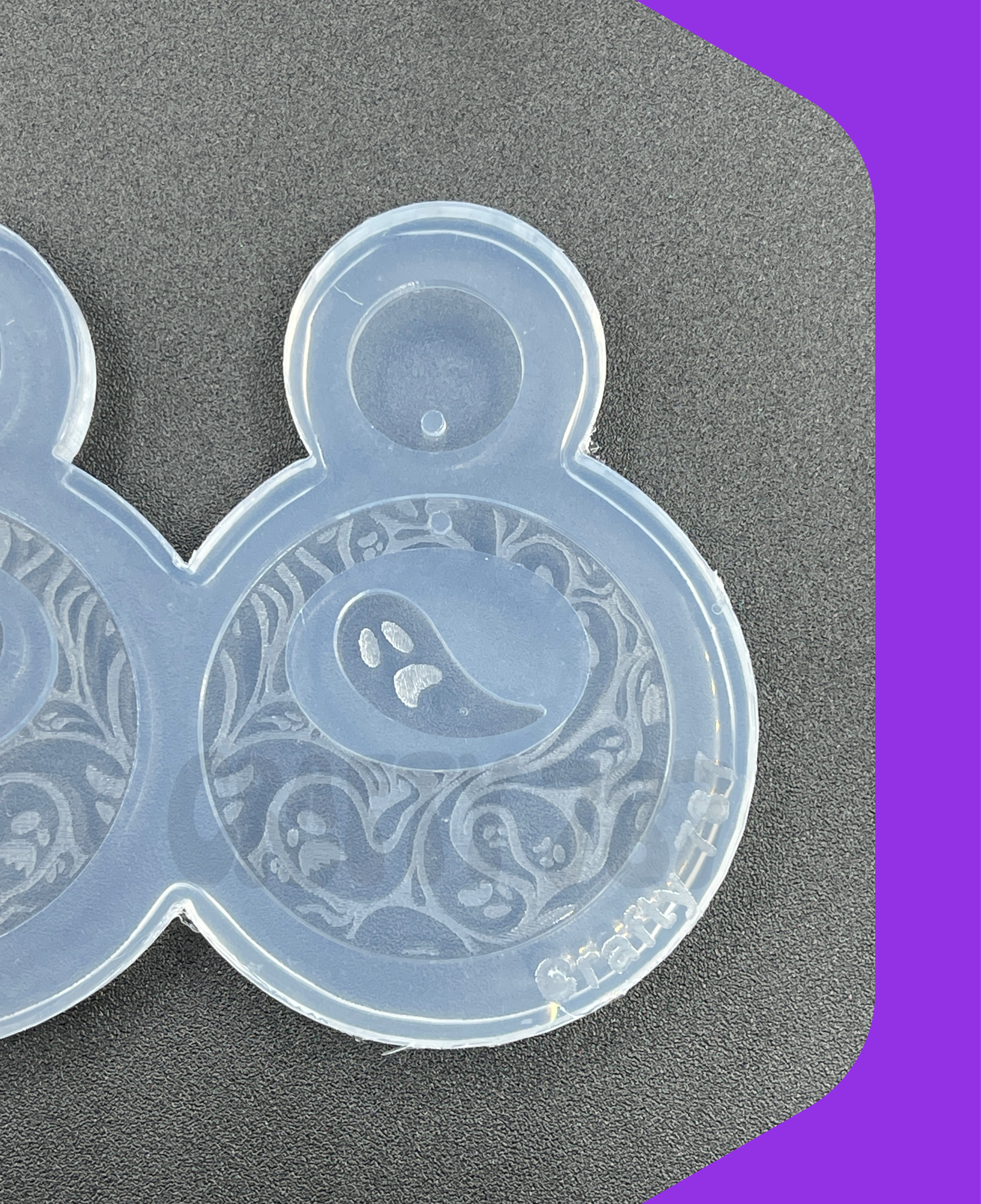 Ghost Dangle Earring Silicone Mold, Resin Mold (d5)