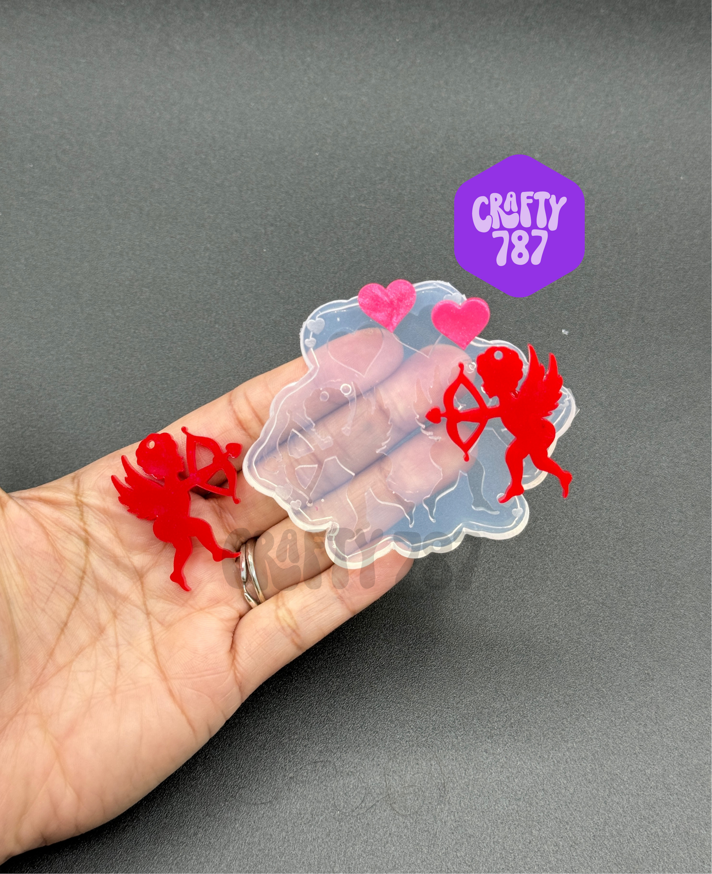 Cupid Dangle Earring Silicone Mold (C14)