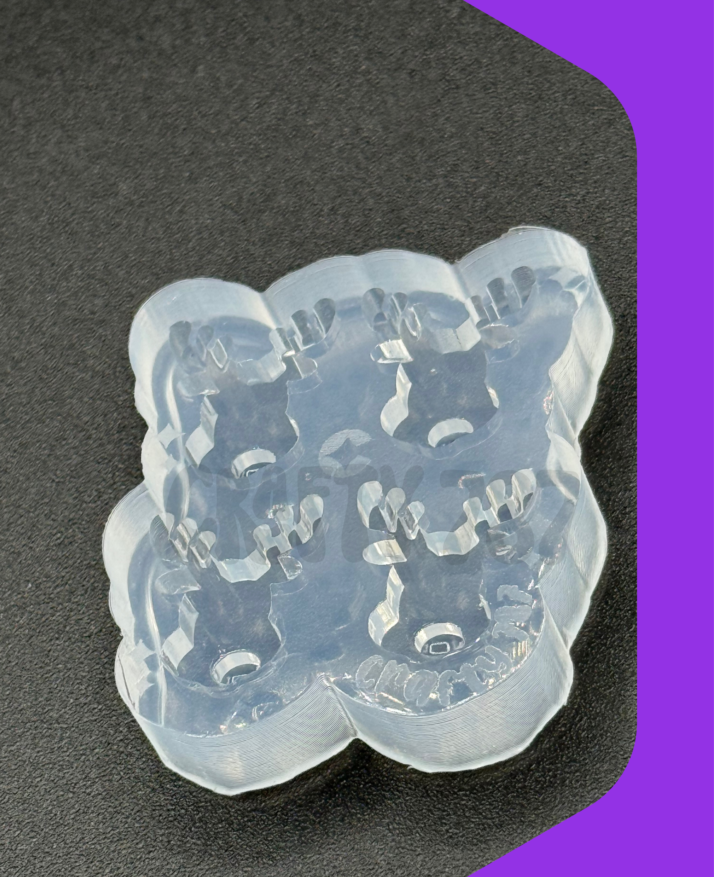 Reindeer Stud Earring Silicone Mold (Layered)(D15)