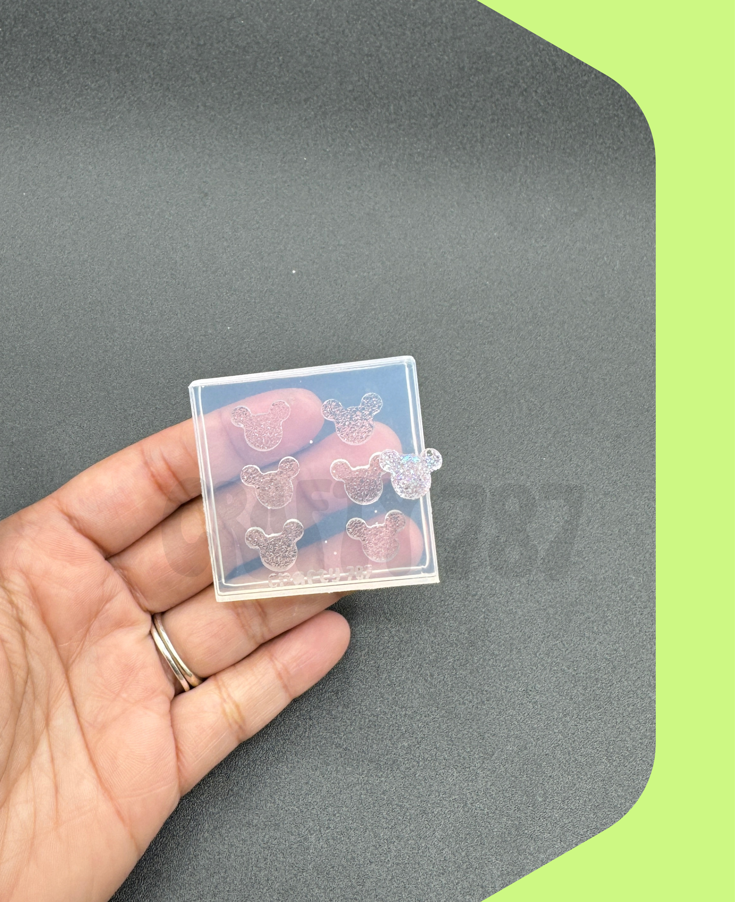 Mouse Druzy Stud Earring Mold