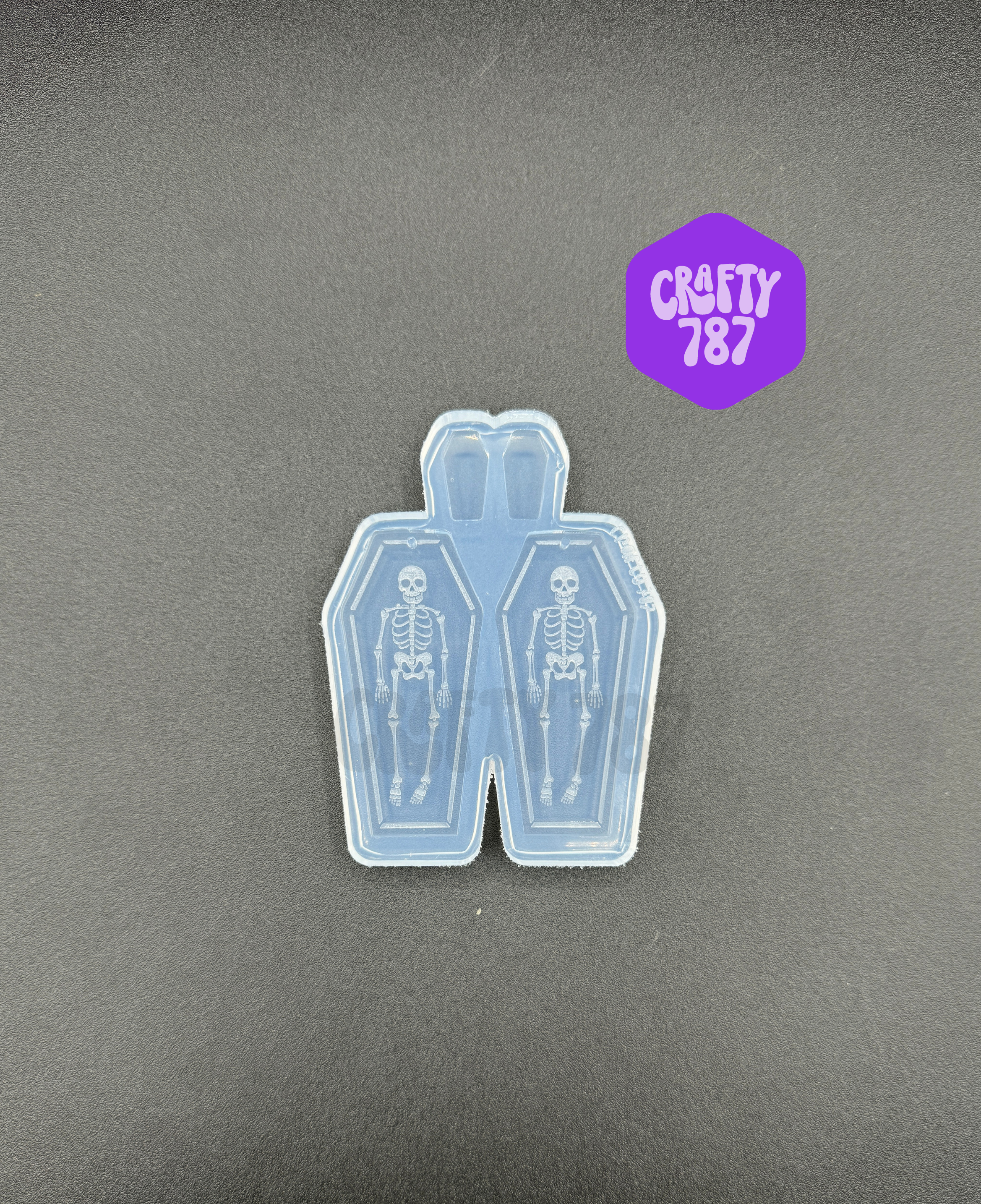 Halloween Coffin Dangle Earring Silicone Mold(d5)