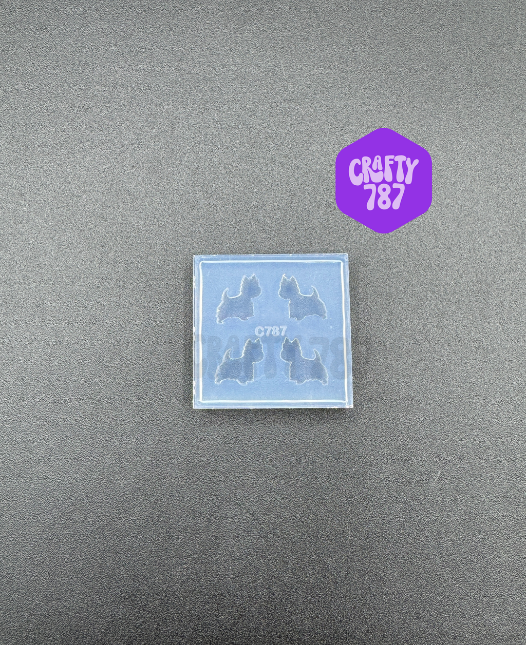 Yorkie Stud Earring Silicone Mold Resin Mold (B15)