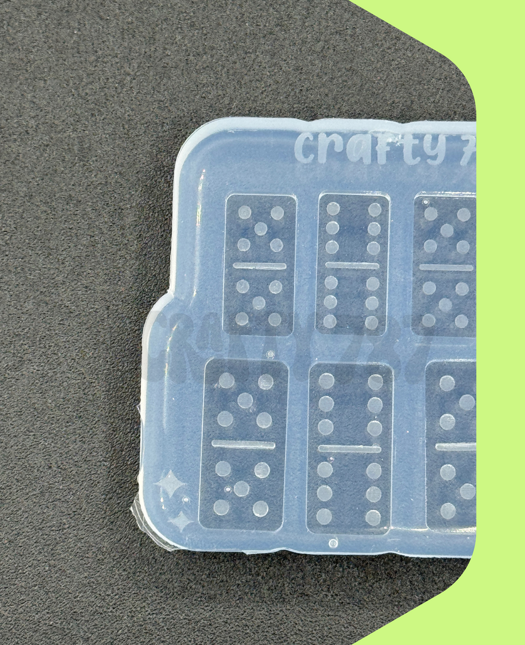 Domino Doble 6-5 Mini Bundle Stud Earring Silicone Mold DTMF inspired (C14)