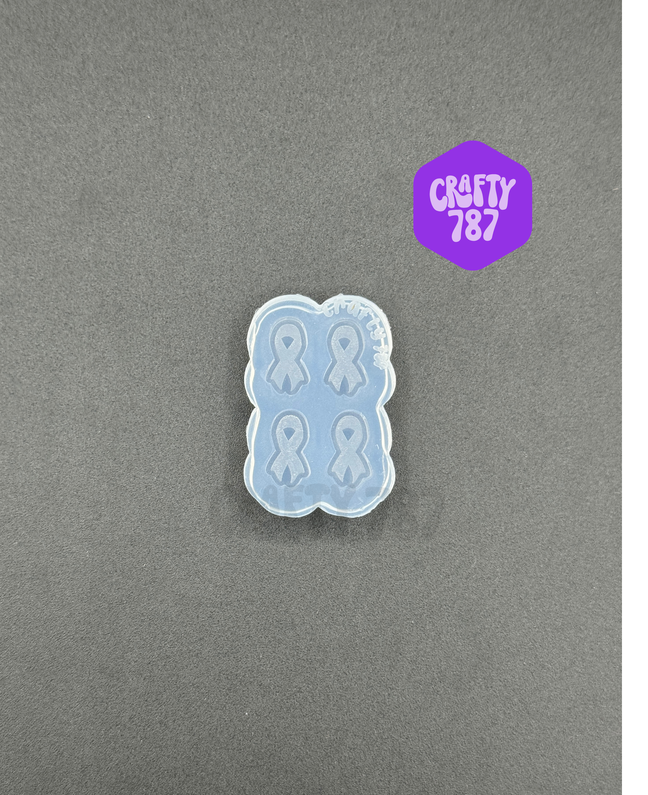 Awareness Ribbon Stud Earring Silicone Mold (d15)