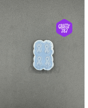 Load image into Gallery viewer, Awareness Ribbon Stud Earring Silicone Mold (d15)
