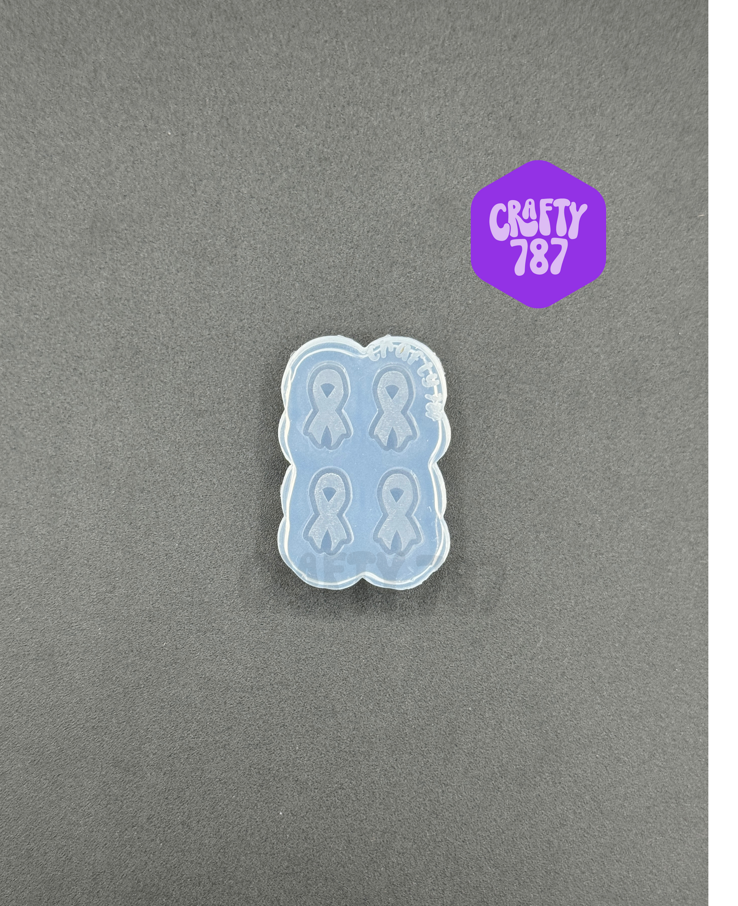 Awareness Ribbon Stud Earring Silicone Mold (d15)