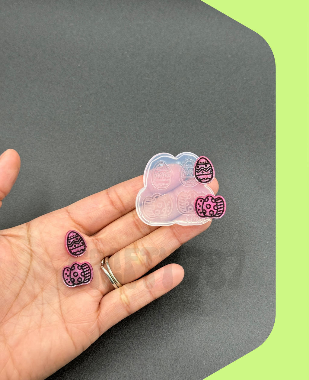 Easter Egg Variety Stud Earring Silicone Mold (A15)