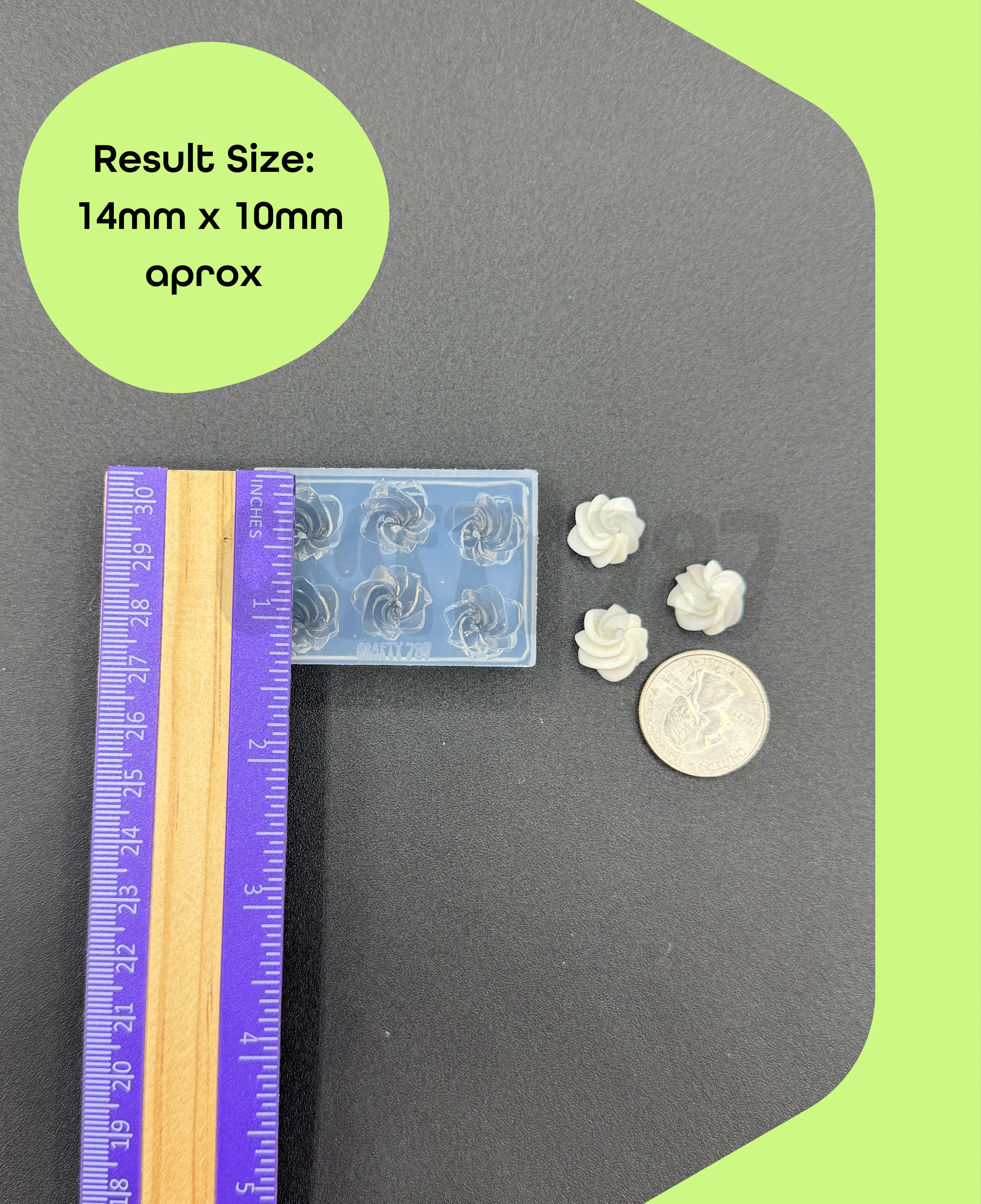 Whipped Cream Icing Silicone Mold (A13)