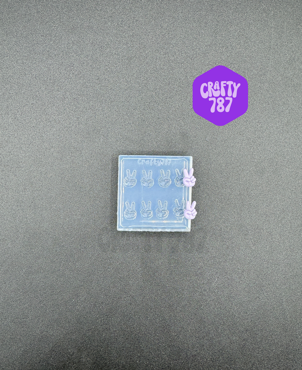 Peace Hand sign Silicone Mold (d14)