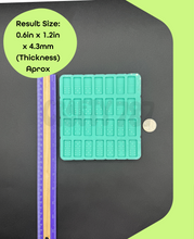Load image into Gallery viewer, Domino Full Set Small Size 1.2in x .6in Silicone Mold HIGH QUALITY

