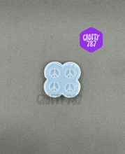 Load image into Gallery viewer, Peace Symbol Stud Earring Silicone Mold (d15)
