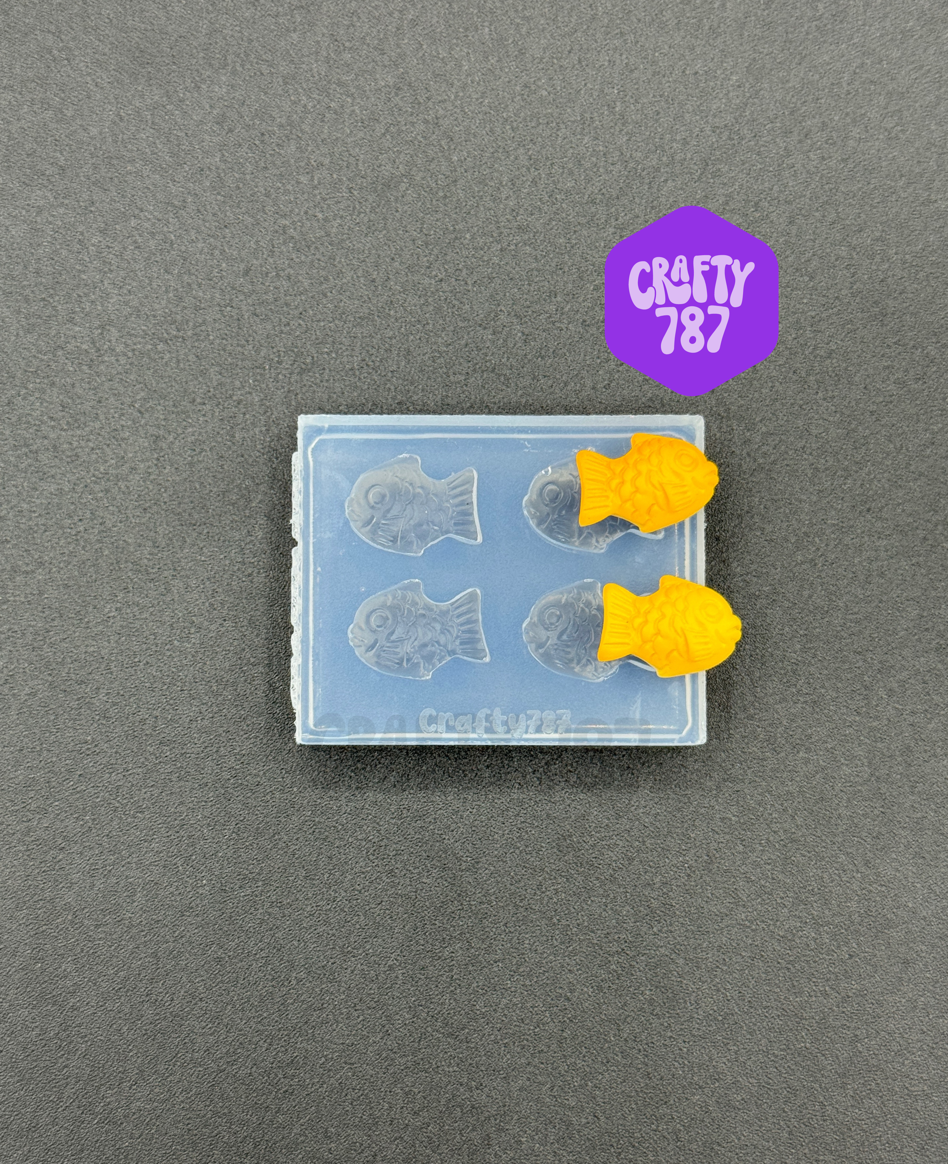 Ghost Dangle Textured Earring Silicone Mold (d14)