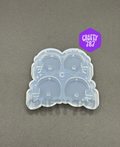 Football Helmet Dangle Earring Silicone Mold, Resin Mold (B15)